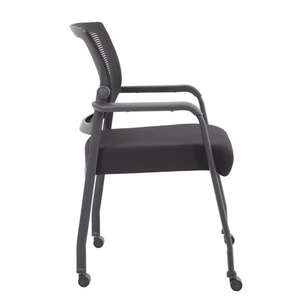 Boss Office Products Office Style Mesh Back Rolling Guest Chair with Flex Back B6889R-BK